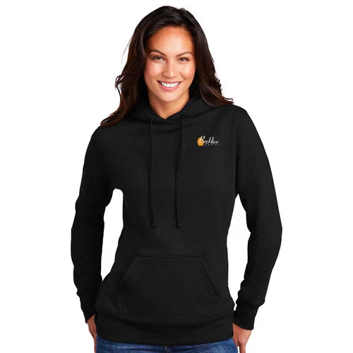 Beehive Port & Co Women's Core Fleece Pullover Hooded Sweatshirt - LPC78H