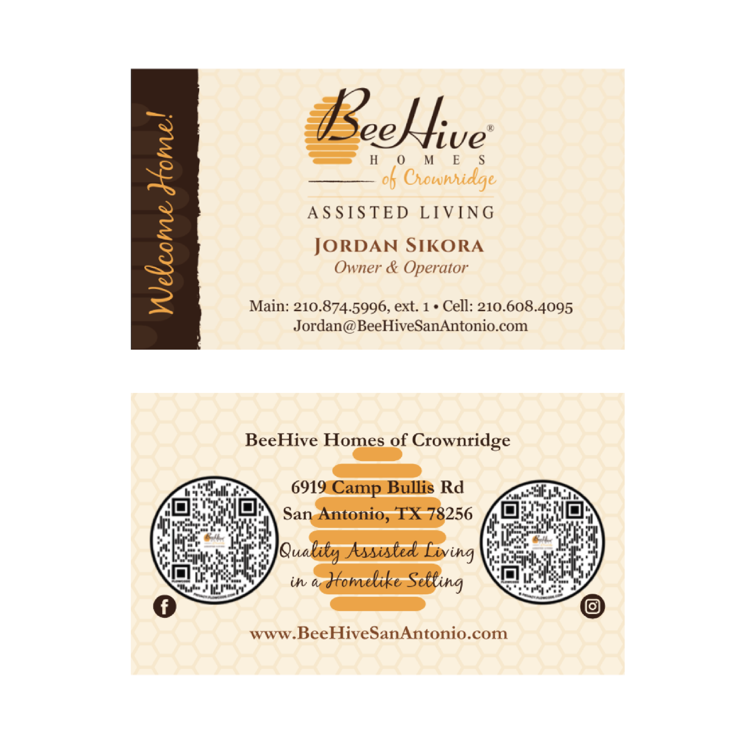 Matte BeeHive Business Card - BULK