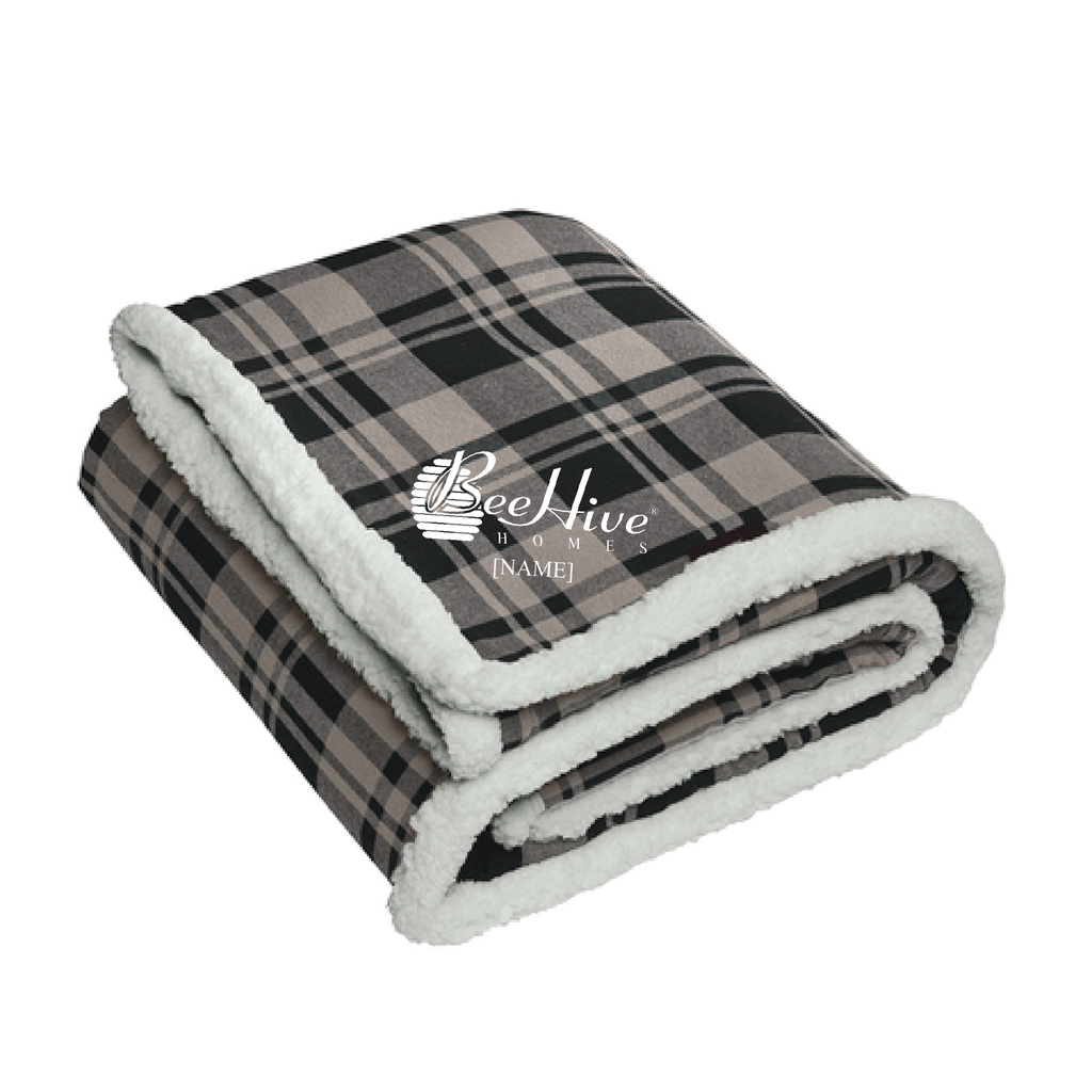 BeeHive Port Authority® Flannel Sherpa Blanket - BP43