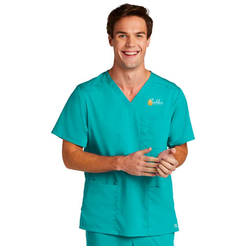 BeeHive WonderWink® Men's Premiere Flex™ V-Neck Top