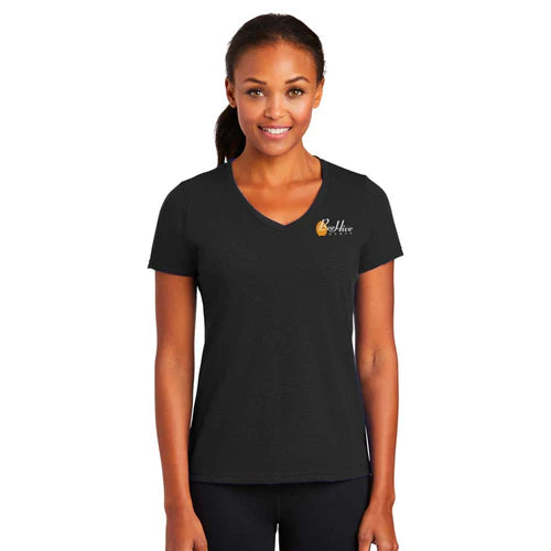 Beehive Port & Co Women's Performance Blend V-Neck Tee - LPC381V