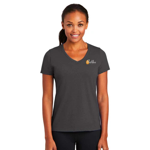 Beehive Port & Co Women's Performance Blend V-Neck Tee - LPC381V