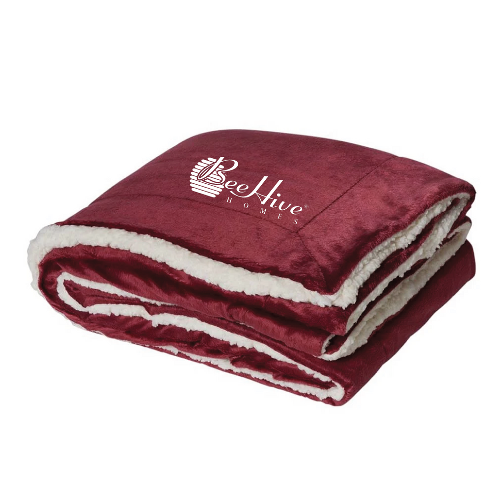 BeeHive Alpine Fleece - Micro Mink Sherpa Blanket - 8712