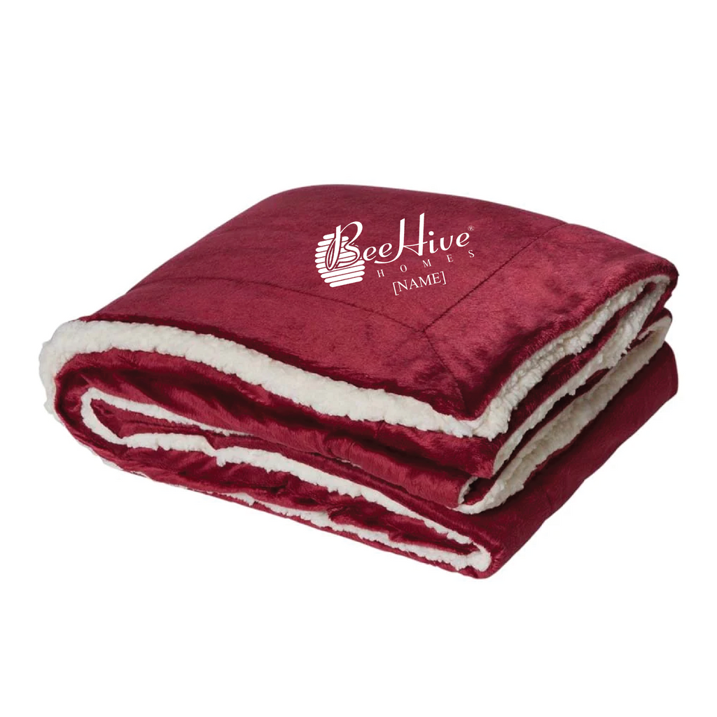 BeeHive Alpine Fleece - Micro Mink Sherpa Blanket - 8712
