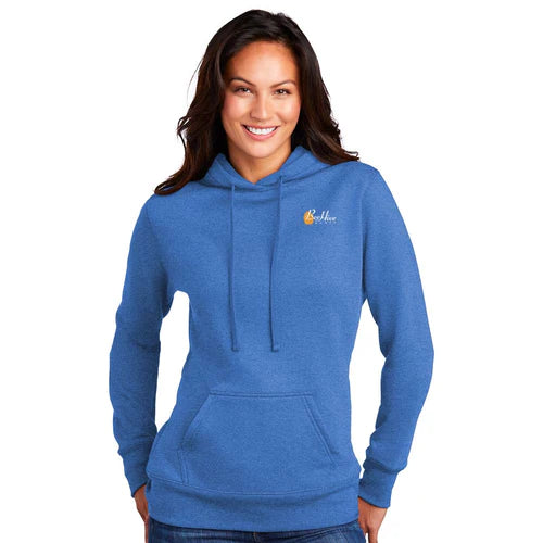 Beehive Port & Co Women's Core Fleece Pullover Hooded Sweatshirt - LPC78H