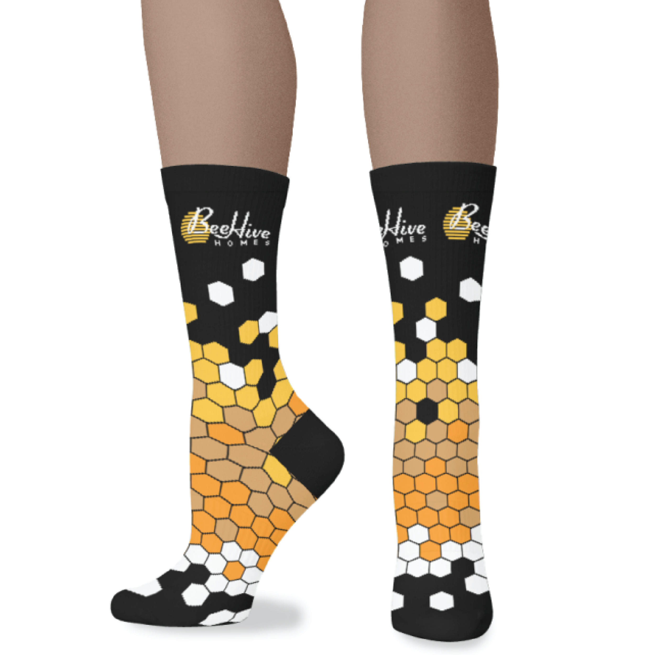 BeeHive Cotton "Honeycomb" Athletic Crew Socks