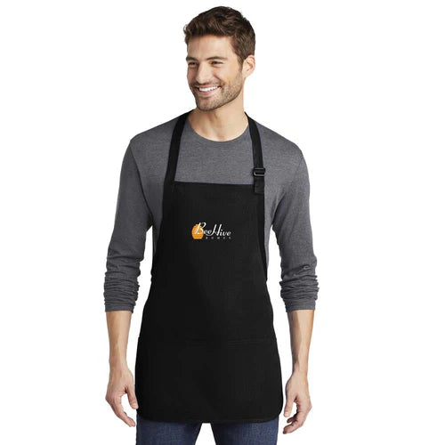 BeeHive Port Authority® Medium-Length Apron with Pouch Pockets - A510
