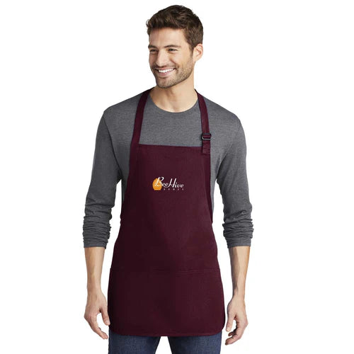 BeeHive Port Authority® Medium-Length Apron with Pouch Pockets - A510