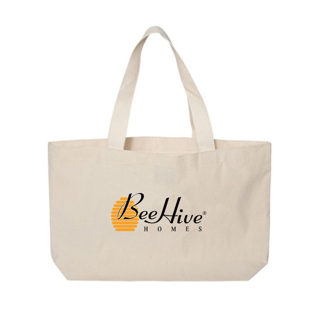 BeeHive Natural Canvas Tote