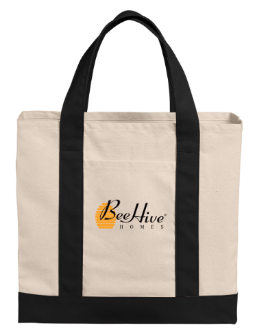 BeeHive Homes Canvas Tote BG429
