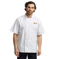 BeeHive Unisex Ten Studded Front Short Sleeve Chef Coat - RP664