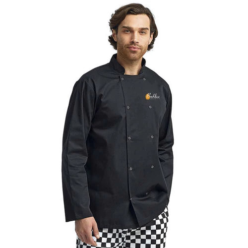 BeeHive Artisan Collection by Reprime Unisex Studded Front Long-Sleeve Chef's Coat - RP665