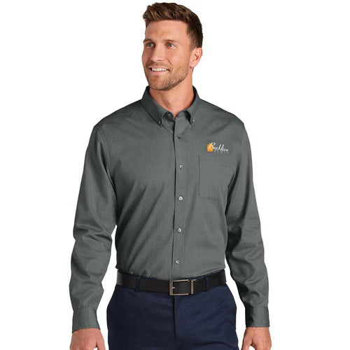 BeeHive Port Authority® Long Sleeve Nailhead Easy Care Shirt - W816