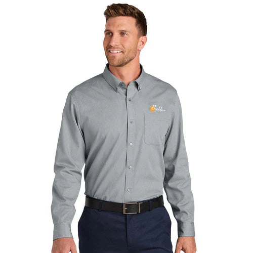 BeeHive Port Authority® Long Sleeve Nailhead Easy Care Shirt - W816