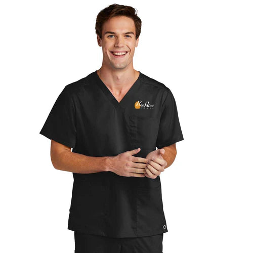 BeeHive WonderWink® Men's Premiere Flex™ V-Neck Top