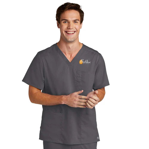 BeeHive WonderWink® Men's Premiere Flex™ V-Neck Top