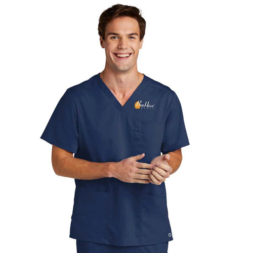 BeeHive WonderWink® Men's Premiere Flex™ V-Neck Top