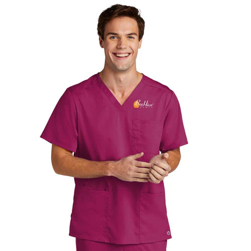 BeeHive WonderWink® Men's Premiere Flex™ V-Neck Top