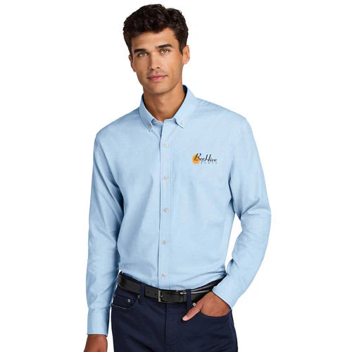 BeeHive Mercer+Mettle® Long Sleeve Modern Oxford Shirt - MM2002