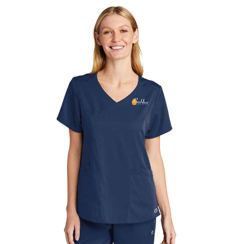 BeeHive Women's Premiere Flex Mock Wrap Top - WW4268