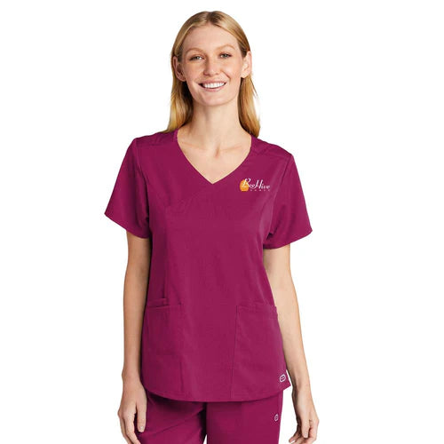 BeeHive Women's Premiere Flex Mock Wrap Top - WW4268