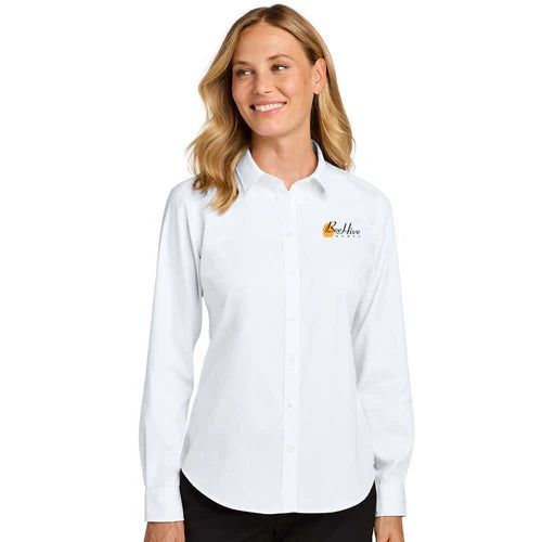 Beehive Port Authority® Women’s Long Sleeve Nailhead Easy Care Shirt - LW816