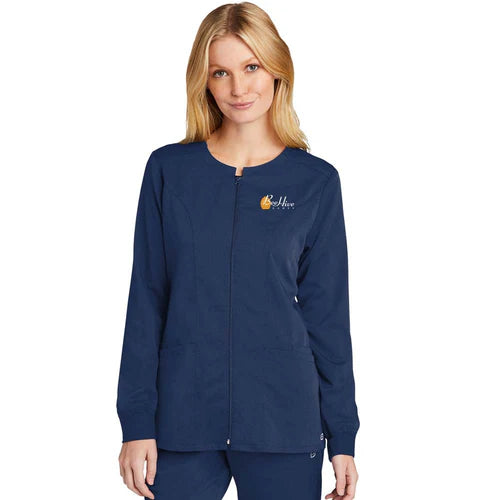 BeeHive WonderWink® Women’s Premiere Flex™ Full-Zip Scrub Jacket - WW4088
