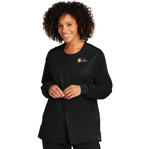 BeeHive WonderWink® Unisex WorkFlex™ Snap-Front Scrub Jacket - WW3080