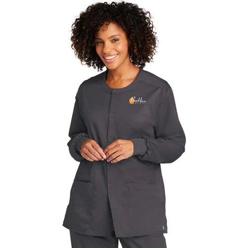 BeeHive WonderWink® Unisex WorkFlex™ Snap-Front Scrub Jacket - WW3080
