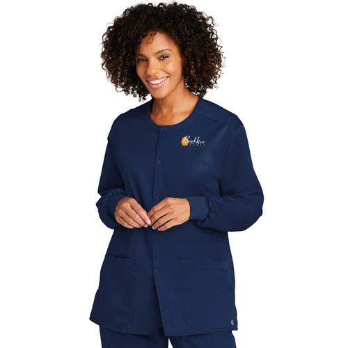 BeeHive WonderWink® Unisex WorkFlex™ Snap-Front Scrub Jacket - WW3080