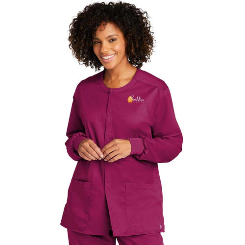 BeeHive WonderWink® Unisex WorkFlex™ Snap-Front Scrub Jacket - WW3080